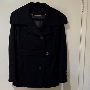 DKNY Classic Black Peacoat